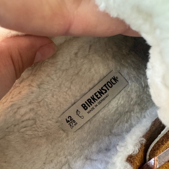 Birkenstock Boston Shearling Suede Clogs Brown 11 Mink Suede Scandi Cottagecore - Picture 7 of 11